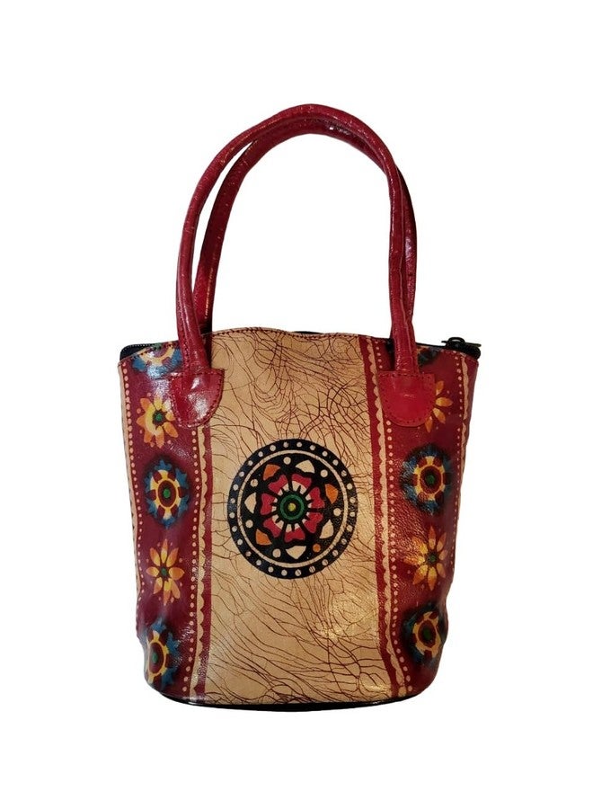 CLASSIQUE Shantiniketan Batik Print Batua Handbag Combo (Red) - Image 3